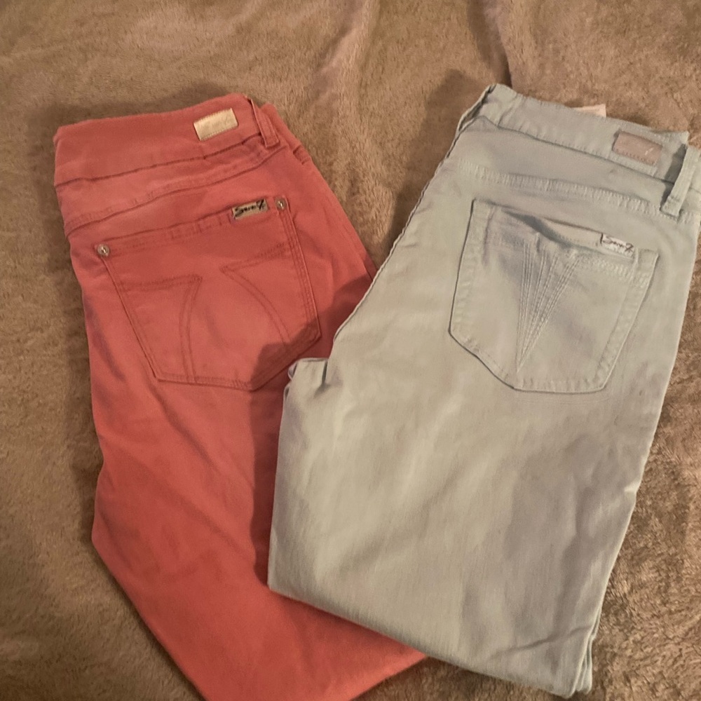 Two brand new never worn "7 Brand. "skinny jeans size 12 $50 each or $75 both